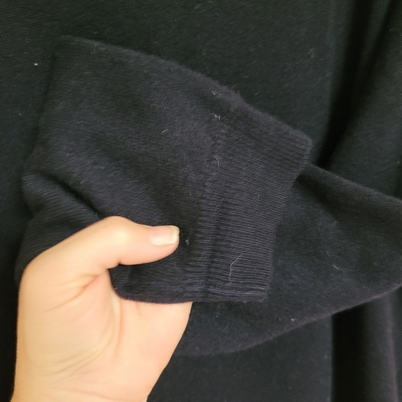 Manrico Black Collared Cashmere Sweater Made in Italy - Picture 8 of 8